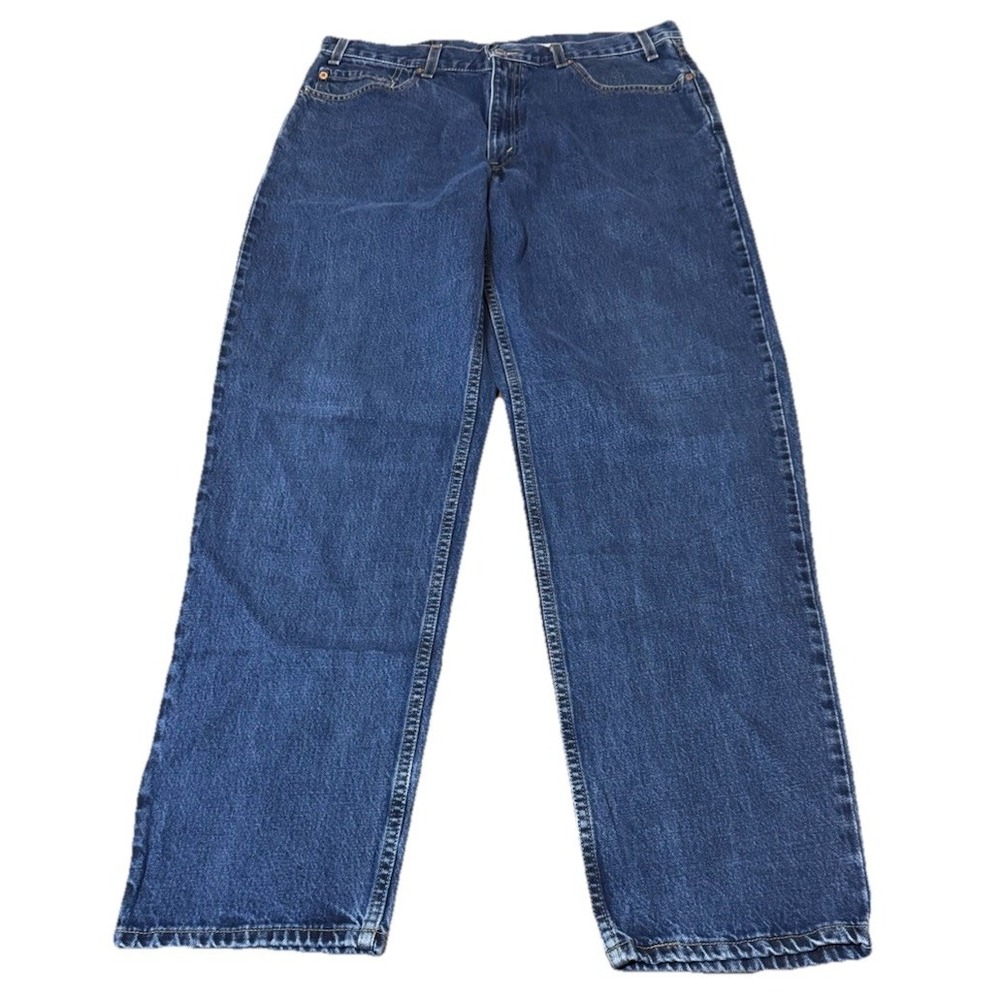 Vintage Y2K Levi's 550 Relaxed Fit Jeans Men's W36 L34 Dark Wash Mexico Made